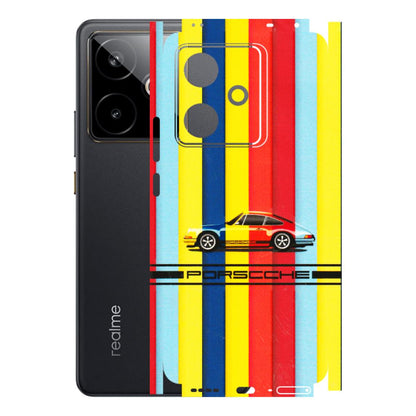 Realme Phone Skins (All Models) - Multicolour Porche - 3D Embossed Finish (L-39) Realme GT 7T 5G