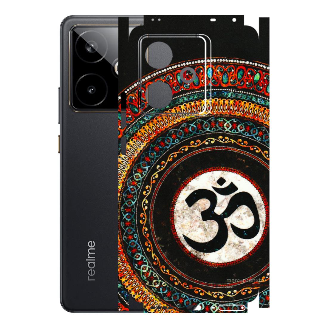 Realme Phone Skins (All Models) - Aum Chant Abstract - 3D Embossed Finish (L-42) Realme GT 7T 5G