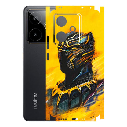 Realme Phone Skins (All Models) - Yellow Panther - 3D Embossed Finish (L-54) Realme GT 7T 5G