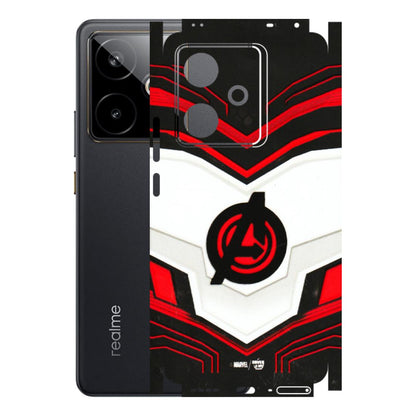 Realme Phone Skins (All Models) - Avengers Logo - 3D Embossed Finish (L-55) Realme GT 7T 5G