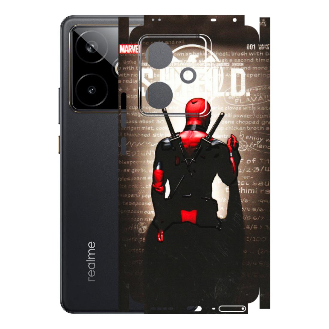 Realme Phone Skins (All Models) - Deadpool - 3D Embossed Finish (L-56) Realme GT 7T 5G