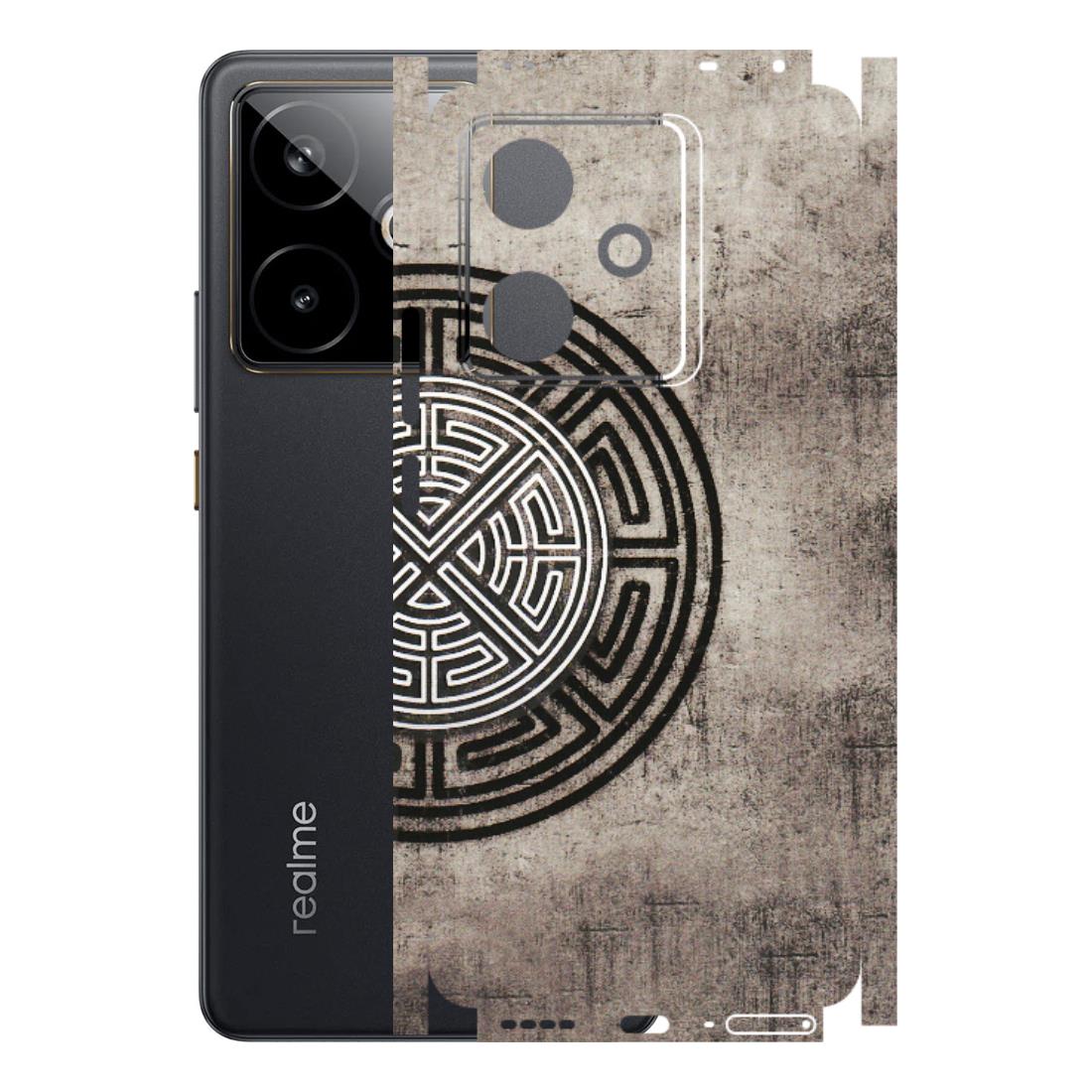 Realme Phone Skins (All Models) - Mysterious Circular Design - 3D Embossed Finish (L-63) Realme GT 7T 5G