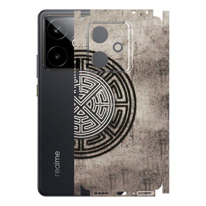 Realme Phone Skins (All Models) - Mysterious Circular Design - 3D Embossed Finish (L-63) Realme GT 7T 5G