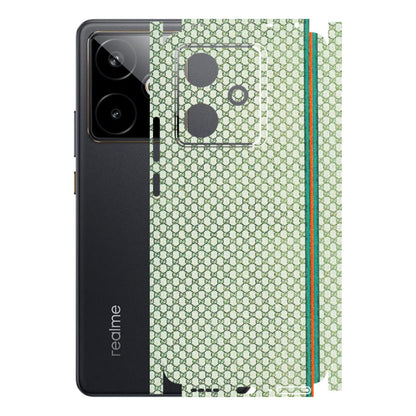Realme Phone Skins (All Models) - Gucci Fabric Pattern - 3D Embossed Finish (L-73) Realme GT 7T 5G