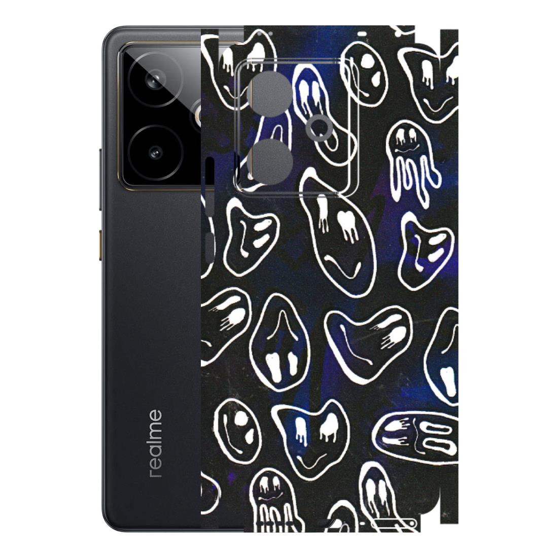 Realme Phone Skins (All Models) - Distorted Smileys - 3D Embossed Finish (L-92) Realme GT 7T 5G