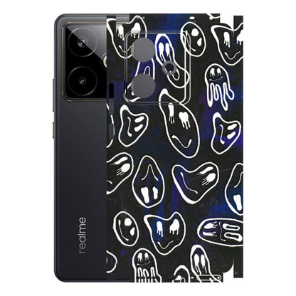Realme Phone Skins (All Models) - Distorted Smileys - 3D Embossed Finish (L-92) Realme GT 7T 5G