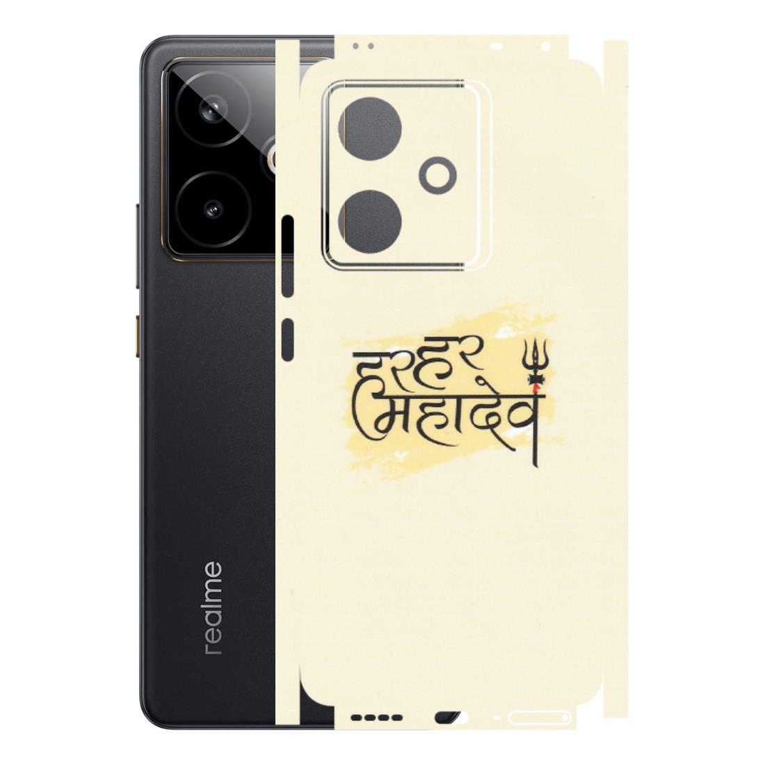 Realme Phone Skins (All Models) - Har Har Mahadev - Matte Finish (M-10) Realme GT 7T 5G