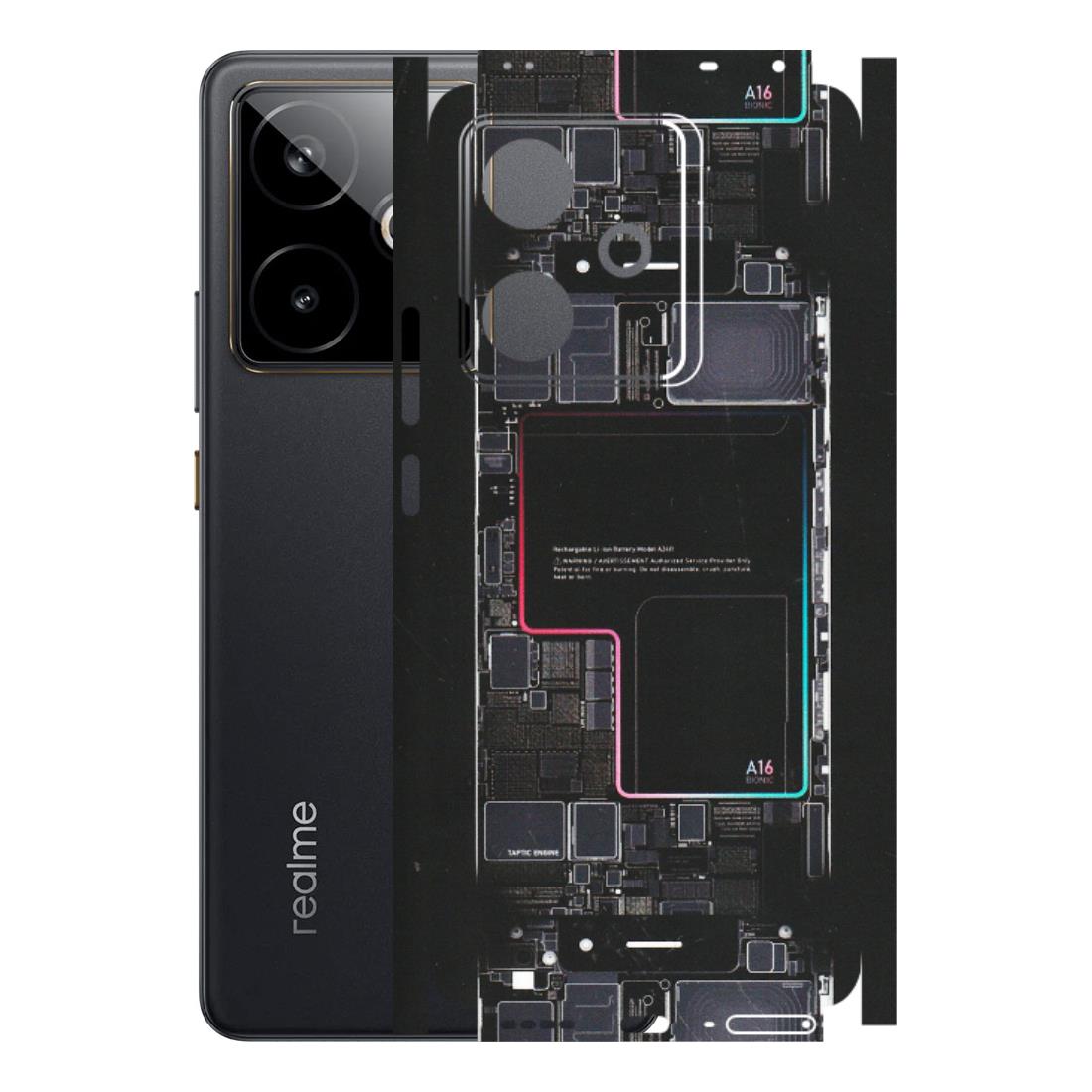 Realme Phone Skins (All Models) - Motherboard Circuit Layout - Matte Finish (M-117) Realme GT 7T 5G