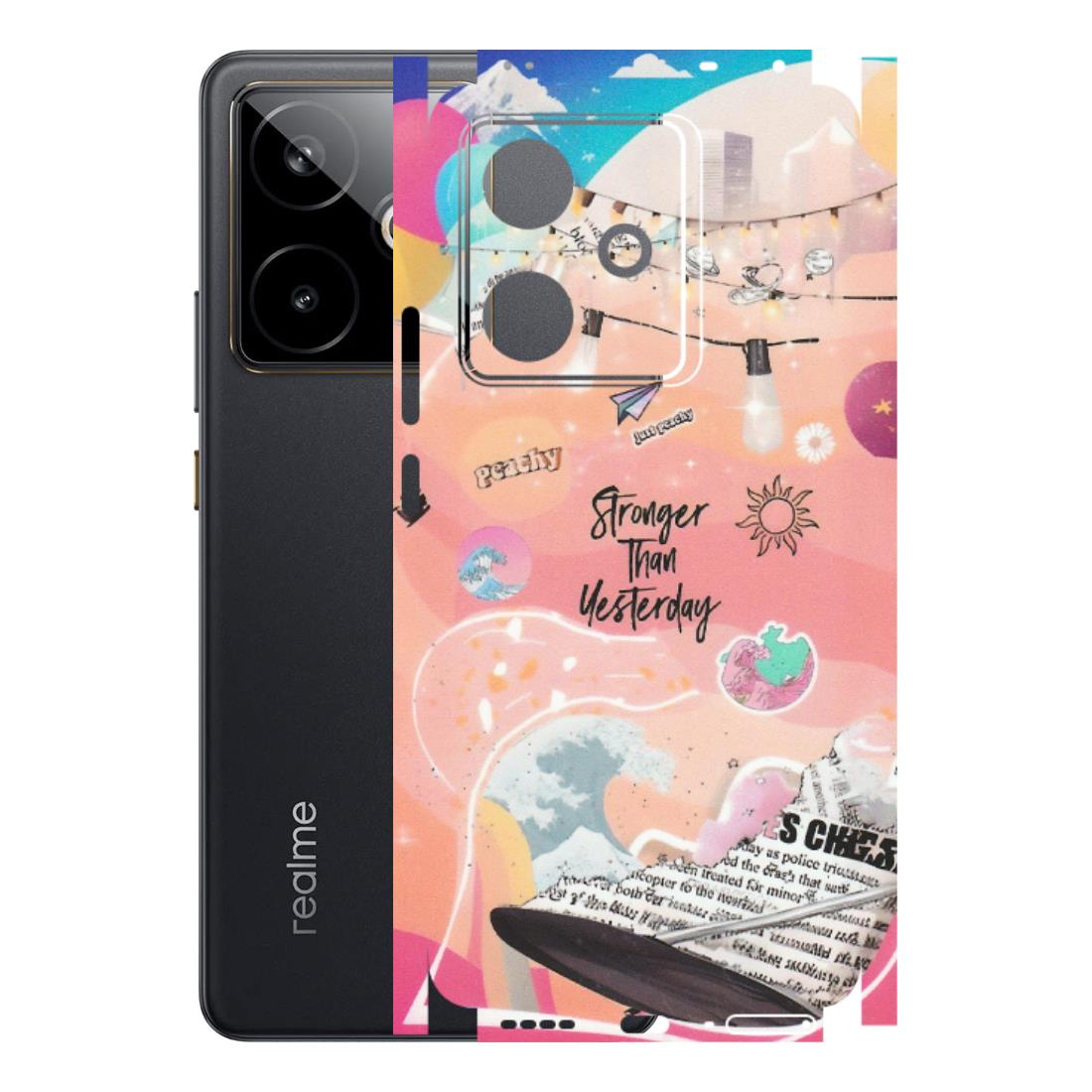 Realme Phone Skins (All Models) - Stronger Then Yesterday - Matte Finish (M-128) Realme GT 7T 5G