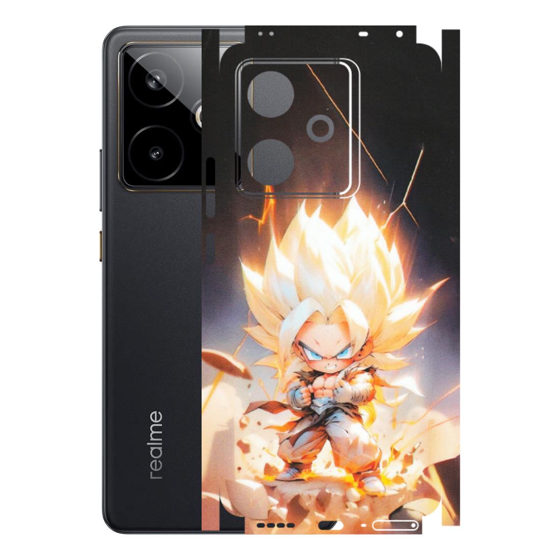 Realme Phone Skins (All Models) - Goku Dragon Cute Anime - Matte Finish (M-131) Realme GT 7T 5G
