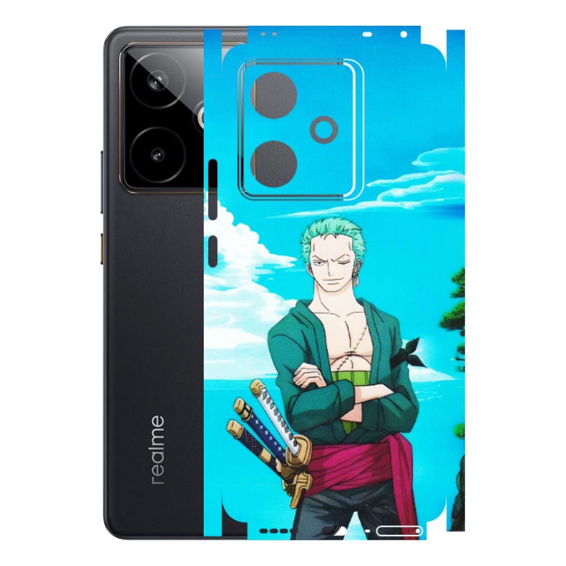 Realme Phone Skins (All Models) - Cool Swordman Zoro Anime - Matte Finish (M-143) Realme GT 7T 5G