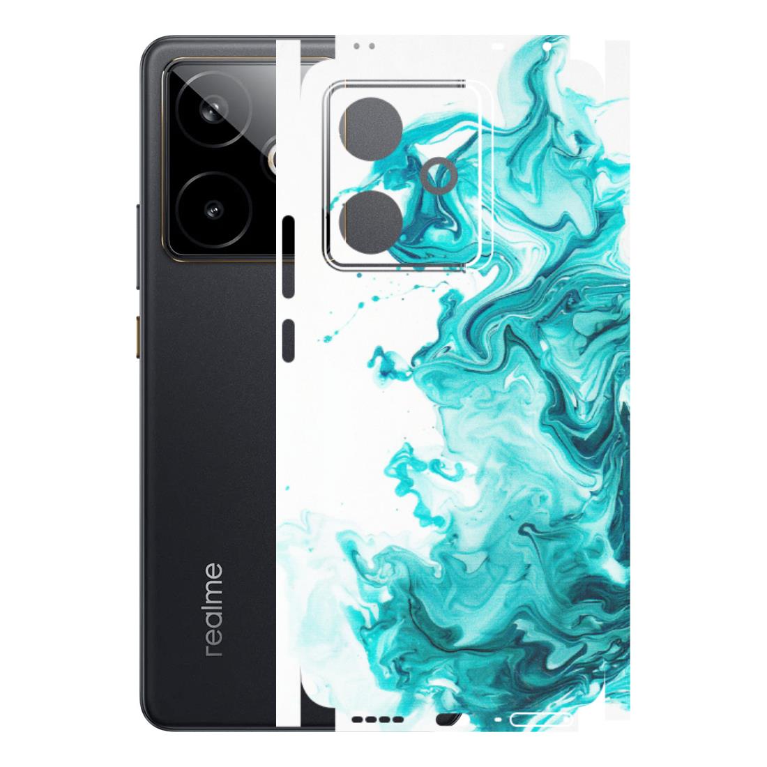 Realme Phone Skins (All Models) - Sky Blue Abstract Colour - Matte Finish (M-146) Realme GT 7T 5G