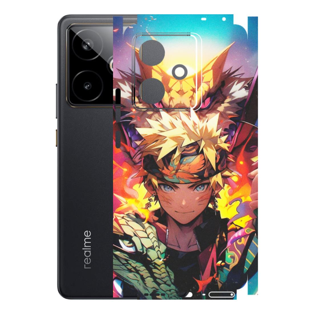 Realme Phone Skins (All Models) - Angry Naruto Anime - Matte Finish (M-148) Realme GT 7T 5G