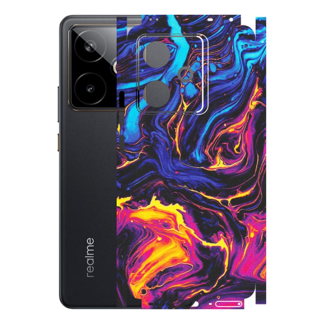 Realme Phone Skins (All Models) - Abstract Paint Classy - Matte Finish (M-15) Realme GT 7T 5G