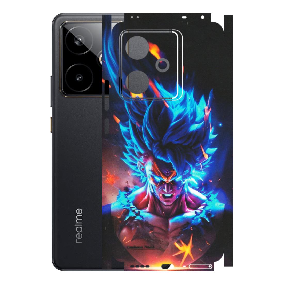 Realme Phone Skins (All Models) - Angry Goku Dragon Ball Anime - Matte Finish (M-150) Realme GT 7T 5G