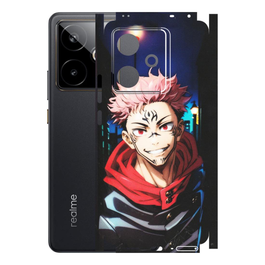 Realme Phone Skins (All Models) - Yuji Itadori Funny Face Anime - Matte Finish (M-152) Realme GT 7T 5G