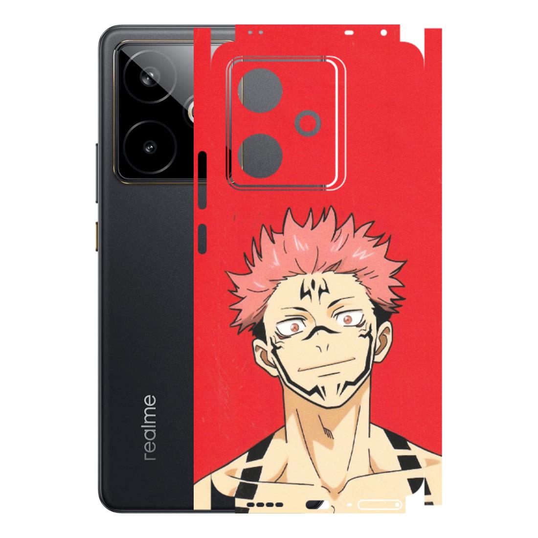 Realme Phone Skins (All Models) - Ryomen Sukuna Fun Anime - Matte Finish (M-153) Realme GT 7T 5G