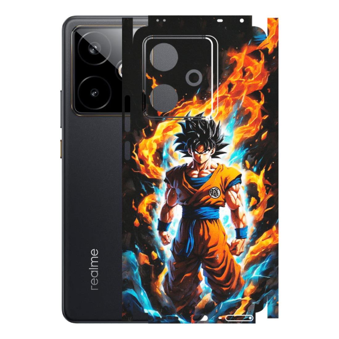 Realme Phone Skins (All Models) - Goku Transformation Anime - Matte Finish (M-159) Realme GT 7T 5G