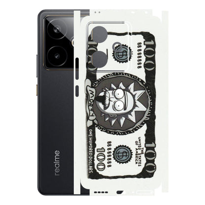Realme Phone Skins (All Models) - Rick And Morty Hundred Dollar Anime - Matte Finish (M-161) Realme GT 7T 5G