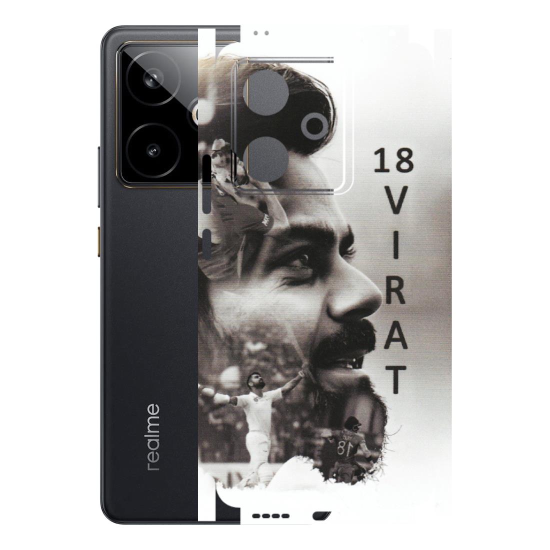 Realme Phone Skins (All Models) - Virat Kohli Cricketer - Matte Finish (M-163) Realme GT 7T 5G
