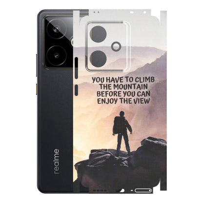 Realme Phone Skins (All Models) - Motivational Hiking Mountain - Matte Finish (M-28) Realme GT 7T 5G