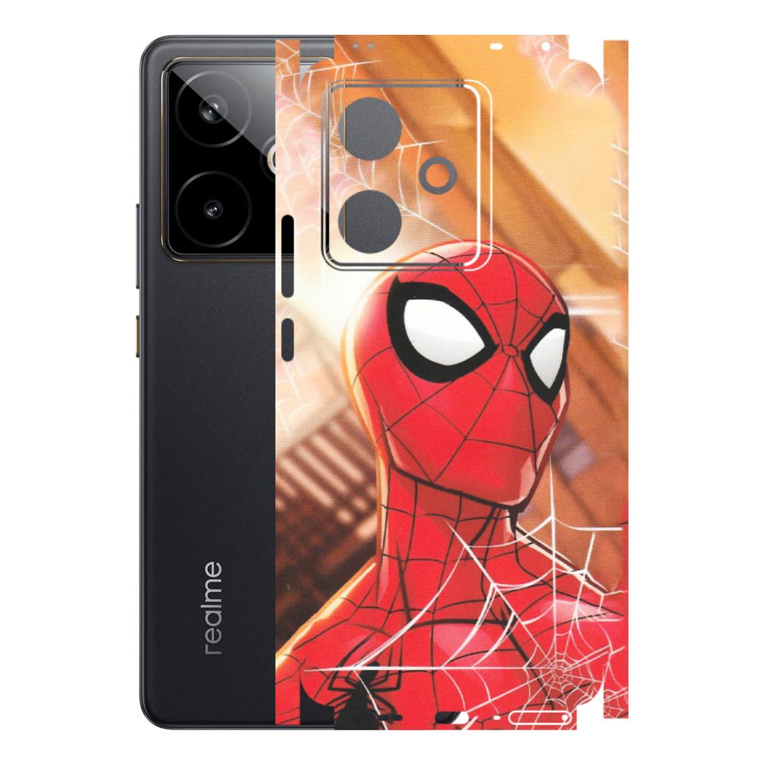 Realme Phone Skins (All Models) - Spiderman Face New - Matte Finish (M-41) Realme GT 7T 5G