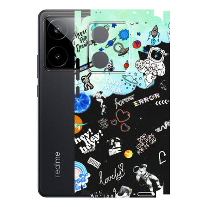 Realme Phone Skins (All Models) - Living In A Space Dream - Matte Finish (M-46) Realme GT 7T 5G