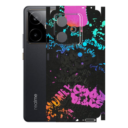 Realme Phone Skins (All Models) - Majestic Black Vibes - Matte Finish (M-62) Realme GT 7T 5G