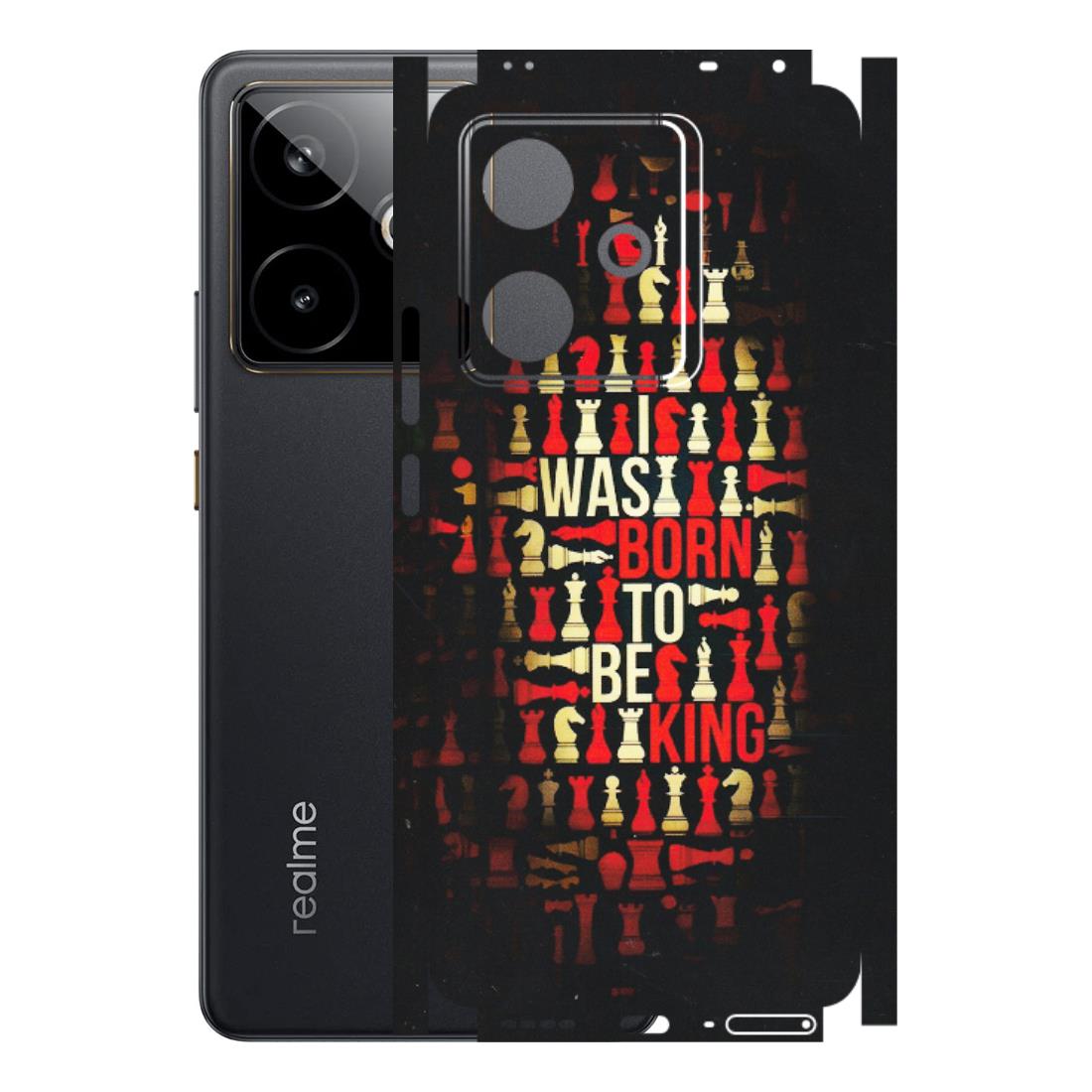 Realme Phone Skins (All Models) - Born To Be King - Matte Finish (M-73) Realme GT 7T 5G