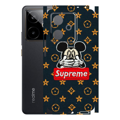 Realme Phone Skins (All Models) - Mickey Supreme - Matte Finish (M-83) Realme GT 7T 5G