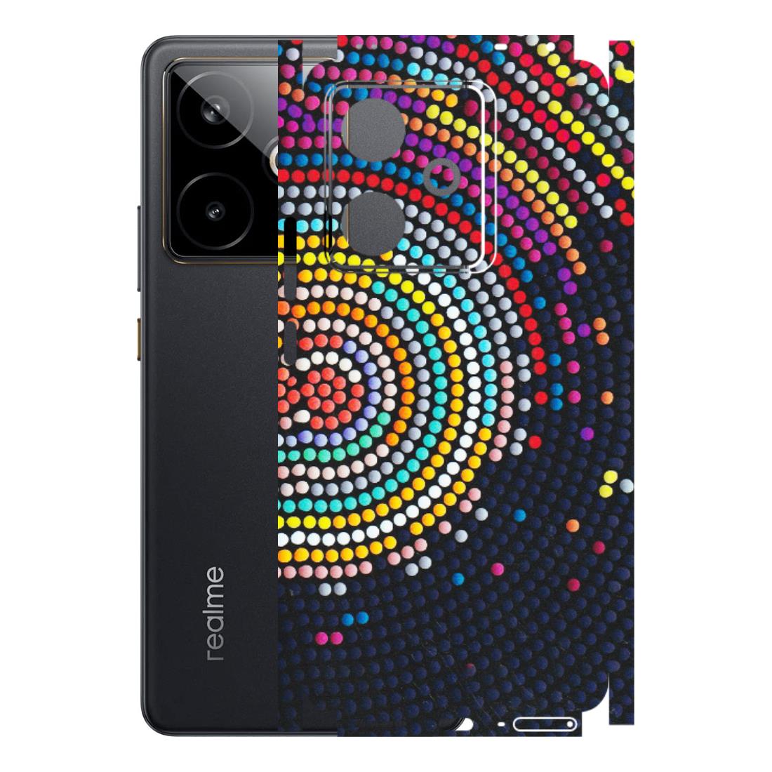 Realme Phone Skins (All Models) - Rainbow Dot Mandala - Matte Finish (M-97) Realme GT 7T 5G