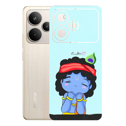 Realme Phone Skins (All Models) - Radhe Radhe Cute Toon - 3D Embossed Finish (L-05) Realme P4 5G