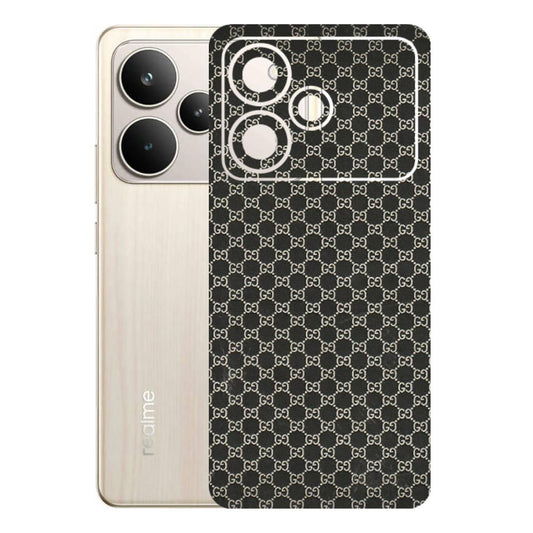Realme Phone Skins (All Models) - Black G Print - 3D Embossed Finish (L-109) Realme P4 5G
