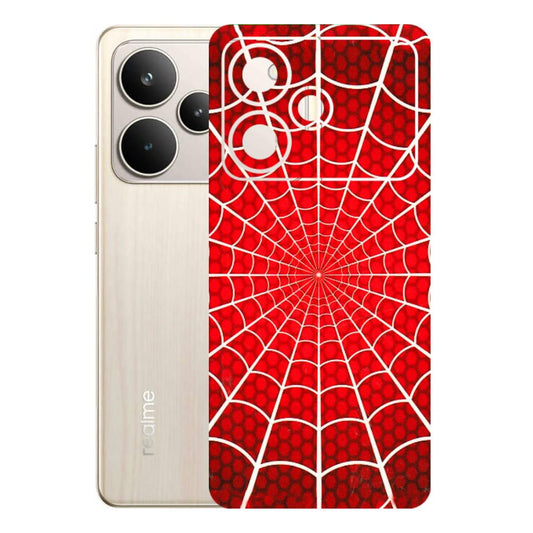 Realme Phone Skins (All Models) - Classic Spidey Web - 3D Embossed Finish (L-115) Realme P4 5G