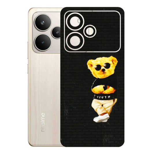 Realme Phone Skins (All Models) - Classy Teddy Bear - 3D Embossed Finish (L-116) Realme P4 5G