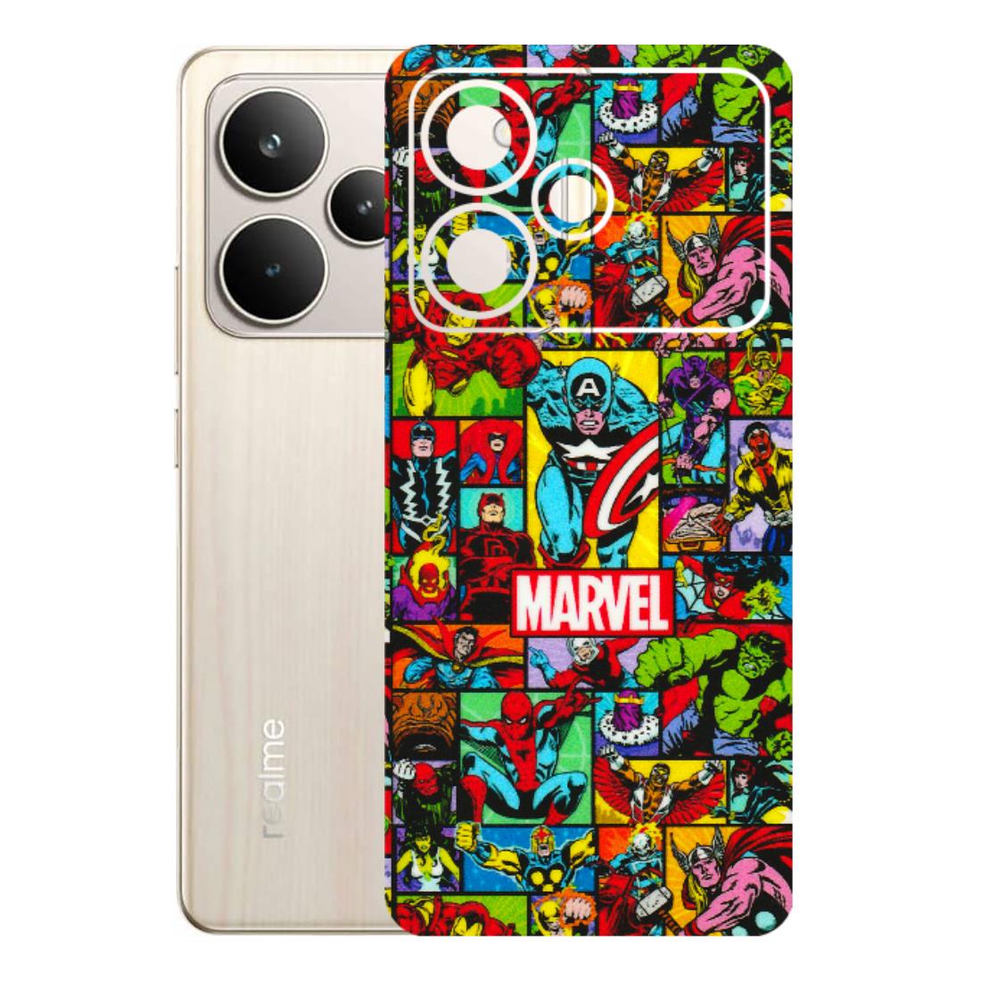 Realme Phone Skins (All Models) - MARVELOUS Comic Characters - 3D Embossed Finish (L-129) Realme P4 5G