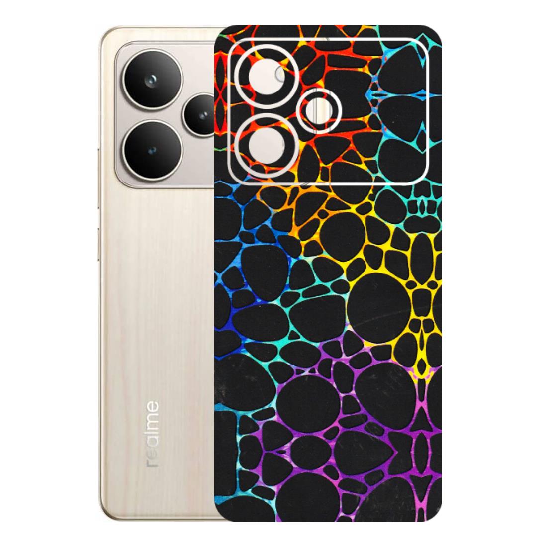 Realme Phone Skins (All Models) - Abstract Art MultiColour - 3D Embossed Finish (L-133) Realme P4 5G