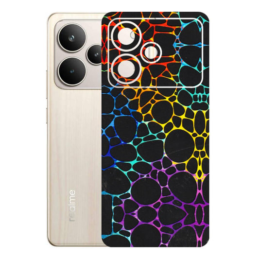 Realme Phone Skins (All Models) - Abstract Art MultiColour - 3D Embossed Finish (L-133) Realme P4 5G