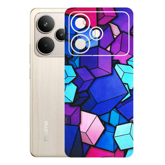 Realme Phone Skins (All Models) - Cube Doodle - 3D Embossed Finish (L-141) Realme P4 5G