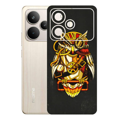 Realme Phone Skins (All Models) - Classy Smart Owl - 3D Embossed Finish (L-144) Realme P4 5G