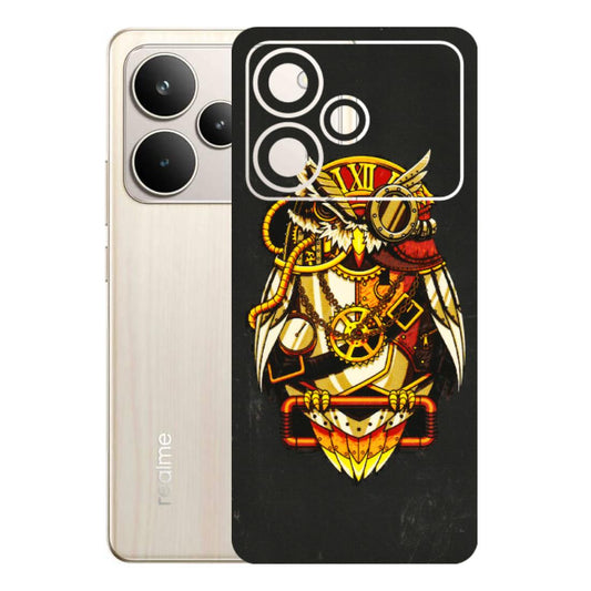 Realme Phone Skins (All Models) - Classy Smart Owl - 3D Embossed Finish (L-144) Realme P4 5G