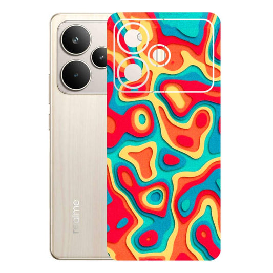 Realme Phone Skins (All Models) - Abstract Swirl - 3D Embossed Finish (L-150) Realme P4 5G