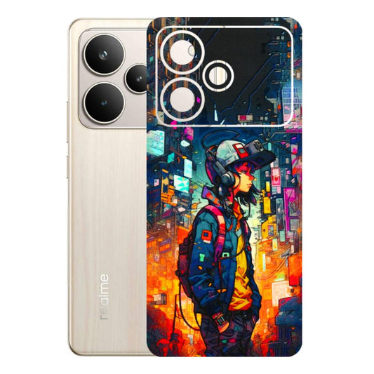 Realme Phone Skins (All Models) - Street Anime Guy - 3D Embossed Finish (L-158) Realme P4 5G