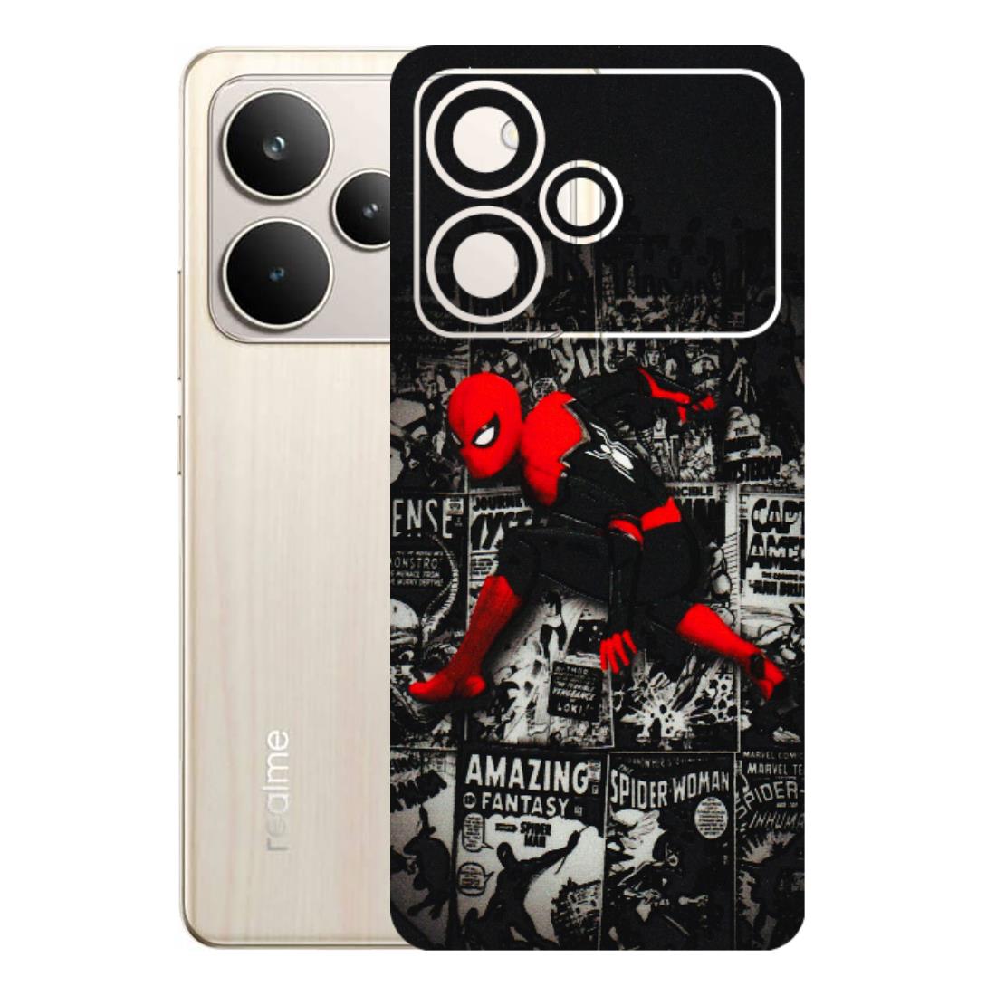 Realme Phone Skins (All Models) - SpiderMan New - 3D Embossed Finish (L-162) Realme P4 5G