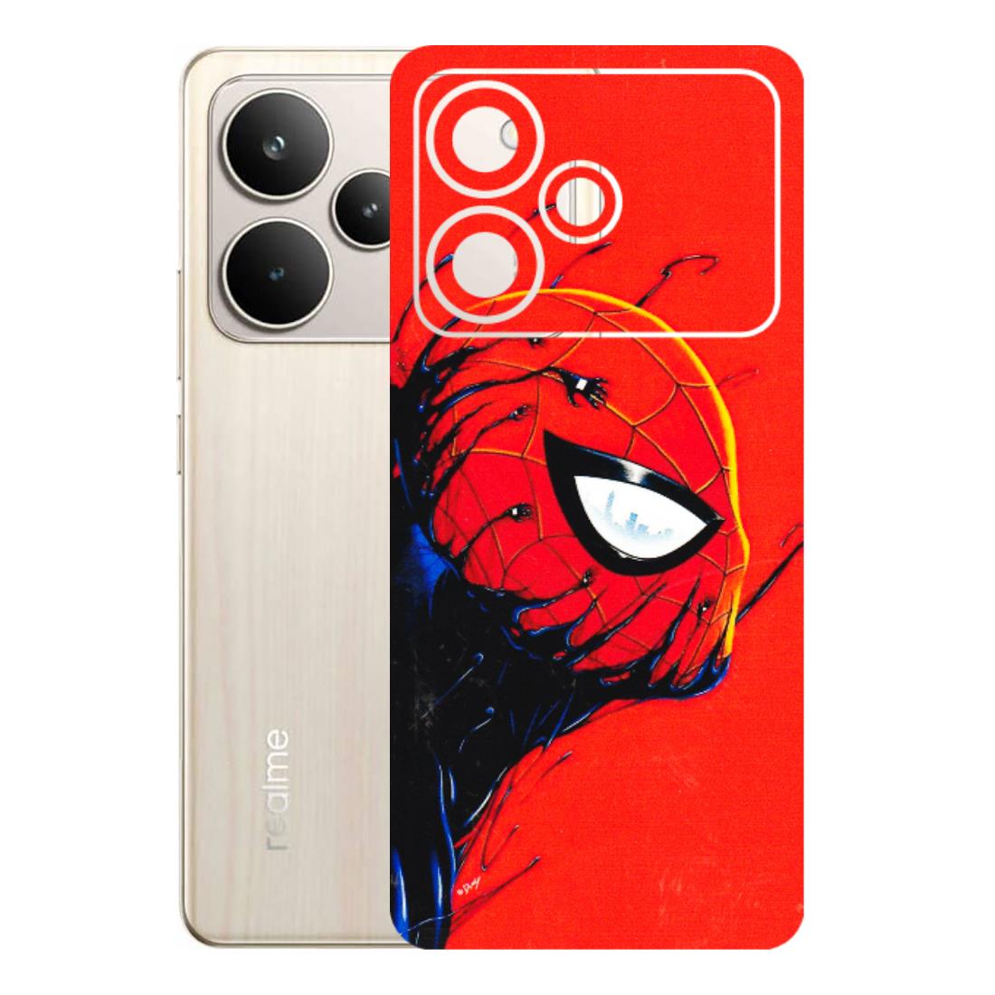 Realme Phone Skins (All Models) - Spiderman Face Venom - 3D Embossed Finish (L-165) Realme P4 5G