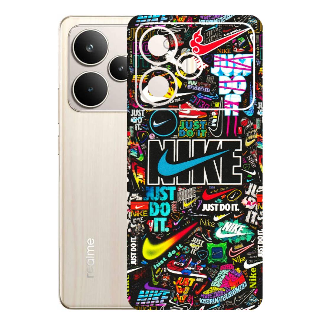 Realme Phone Skins (All Models) - Just Do It Doodles - 3D Embossed Finish (L-166) Realme P4 5G