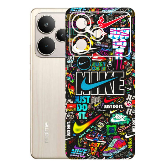 Realme Phone Skins (All Models) - Just Do It Doodles - 3D Embossed Finish (L-166) Realme P4 5G