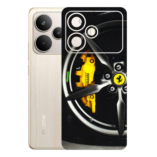 Realme Phone Skins (All Models) - Ferrari Wheel Alloy - 3D Embossed Finish (L-173) Realme P4 5G