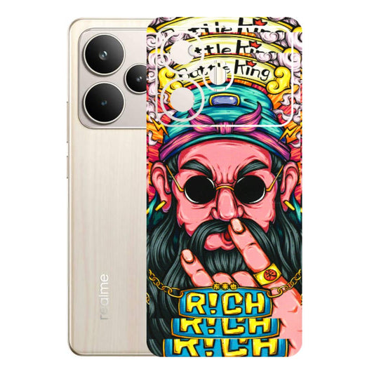 Realme Phone Skins (All Models) - Battle King Dude Face - 3D Embossed Finish (L-178) Realme P4 5G