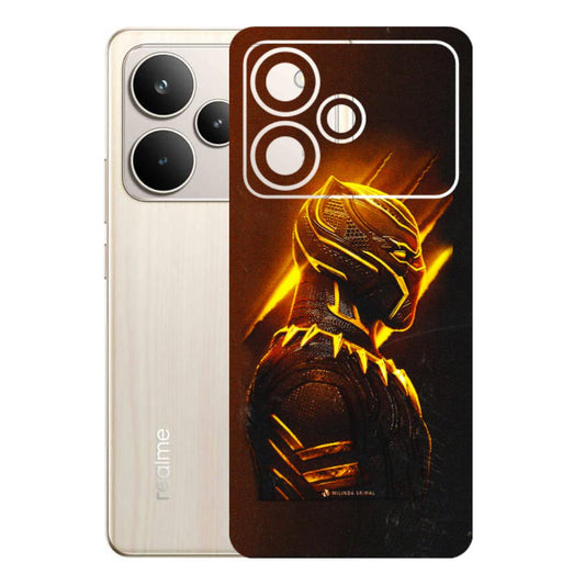 Realme Phone Skins (All Models) - Gold Black Panther - 3D Embossed Finish (L-181) Realme P4 5G